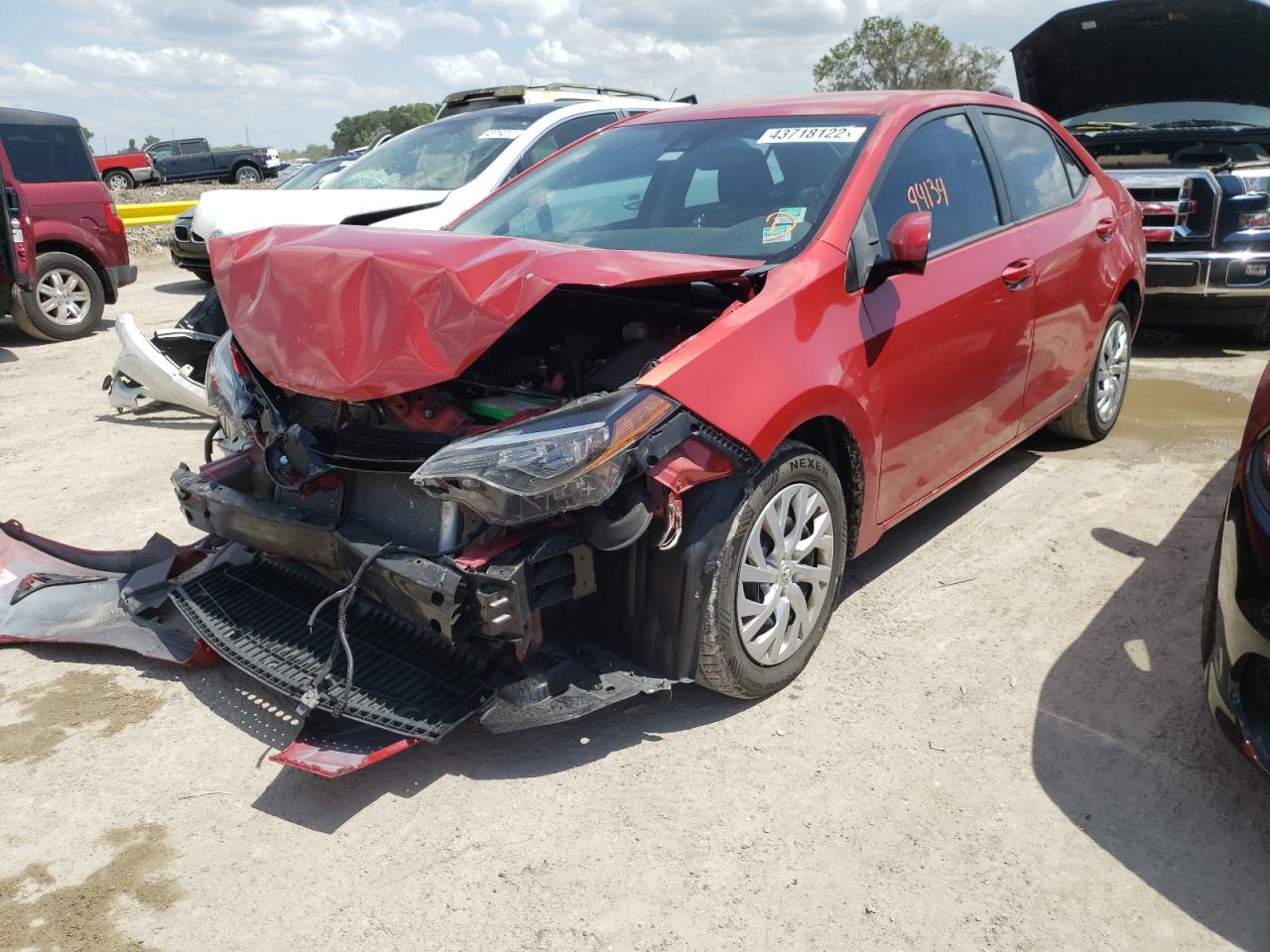 Photo 2 from auction – 2017 TOYOTA COROLLA L with VIN 5YFBURHE5HP722261