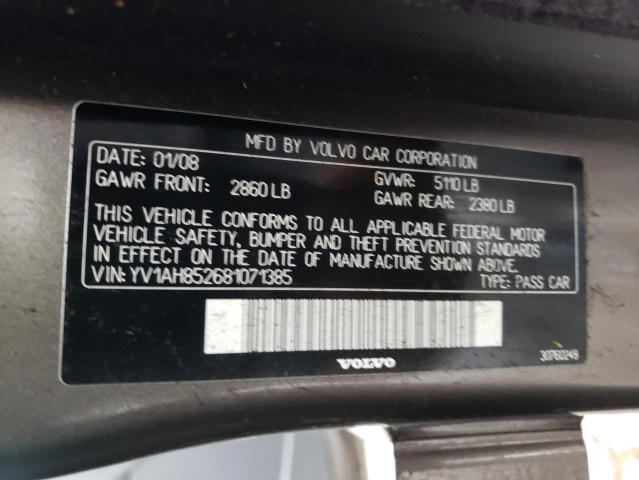 Photo 10 from auction – 2008 VOLVO S80 V8 with VIN YV1AH852681071385