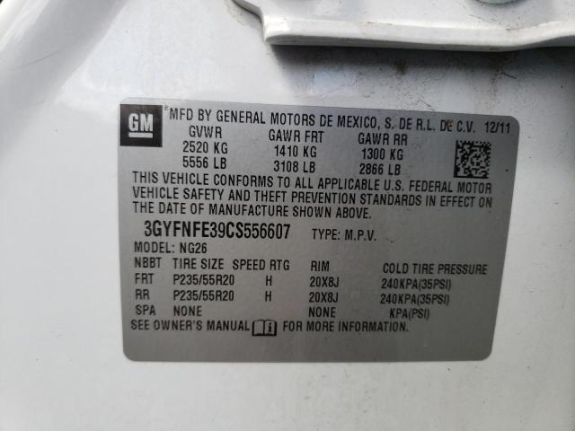 Photo 10 from auction – 2012 CADILLAC SRX PREMIU with VIN 3GYFNFE39CS556607