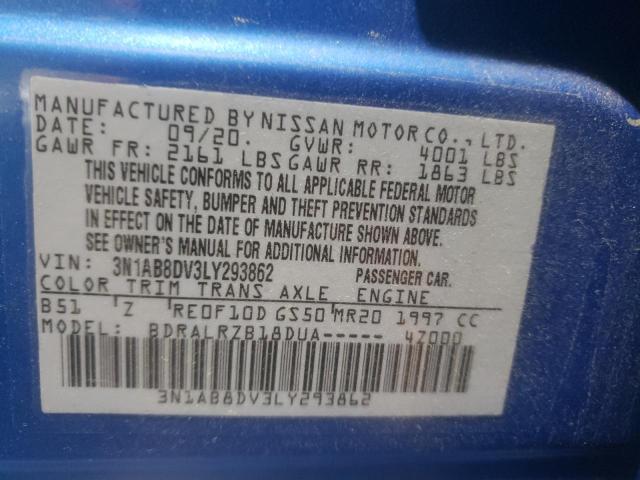 Photo 10 from auction – 2020 NISSAN SENTRA SR with VIN 3N1AB8DV3LY293862