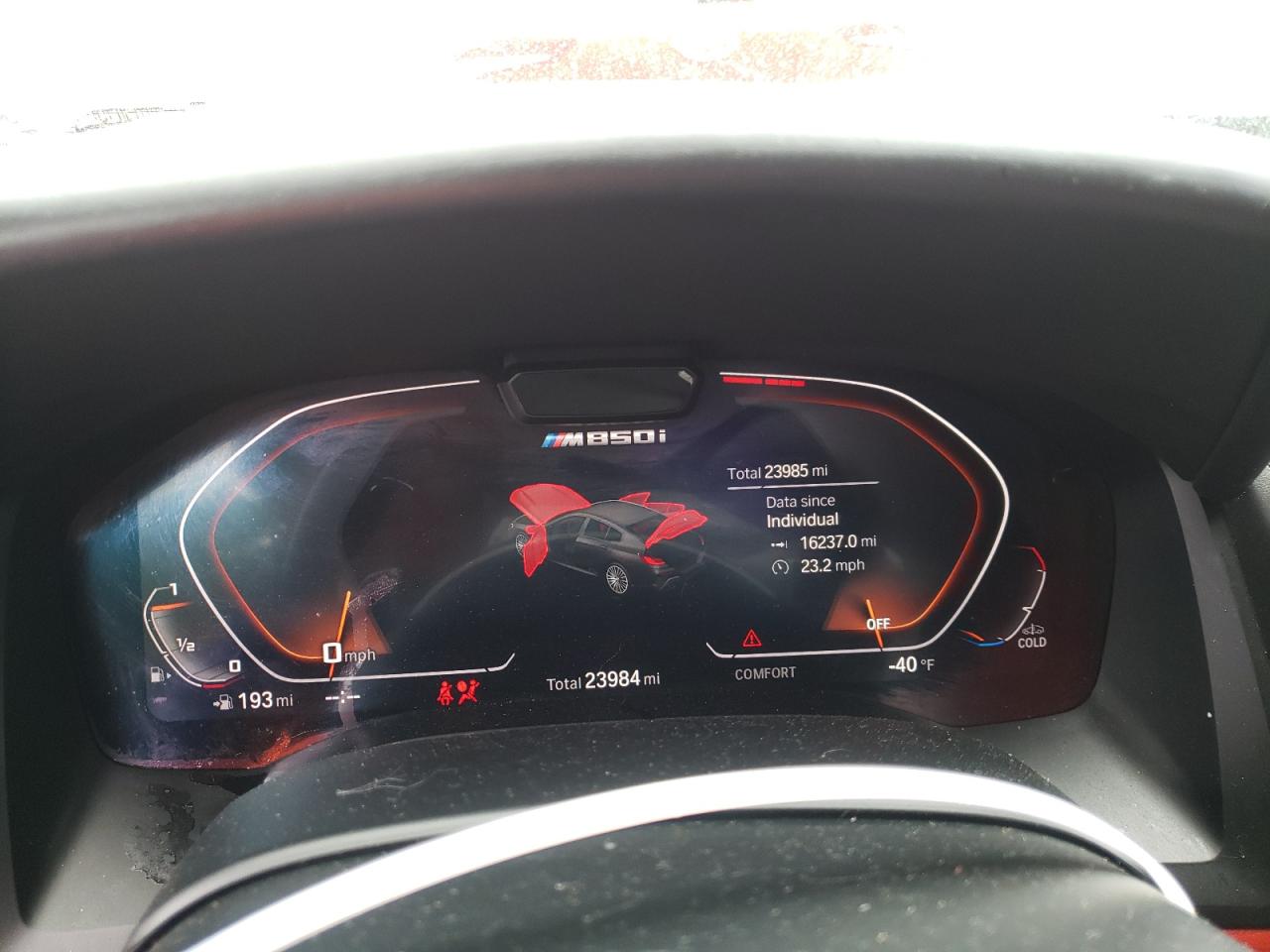 Photo 8 from auction – 2021 BMW M850XI with VIN WBAGV8C09MCE95118