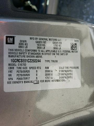 Photo 10 from auction – 2012 CHEVROLET SILVERADO with VIN 1GCRCSE01CZ292244