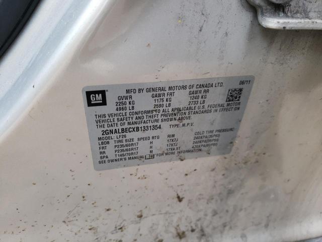 Photo 10 from auction – 2011 CHEVROLET EQUINOX LS with VIN 2GNALBECXB1331354