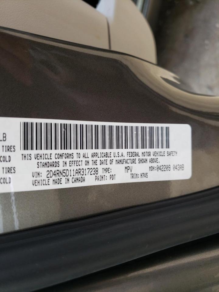 Photo 10 from auction – 2010 DODGE GRAND CARA with VIN 2D4RN5D11AR317238