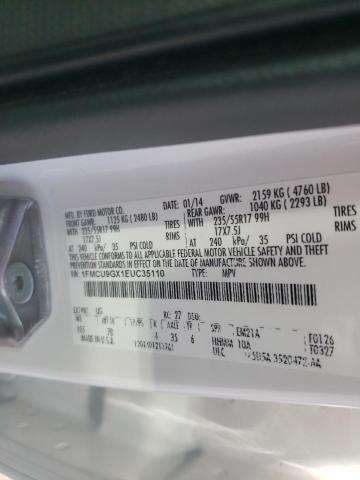 Photo 10 from auction – 2014 FORD ESCAPE SE with VIN 1FMCU9GX1EUC35110