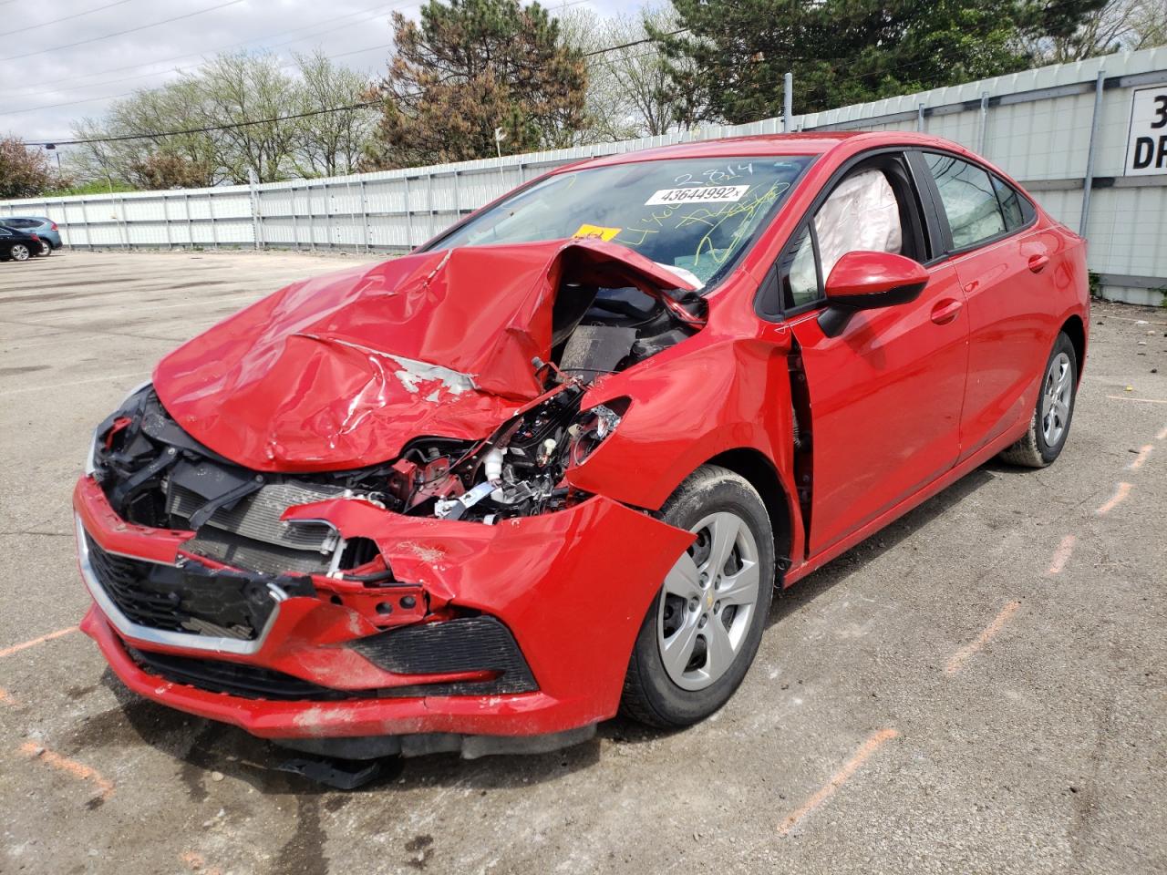 Photo 2 from auction – 2016 CHEVROLET CRUZE LS with VIN 1G1BC5SM2G7242814