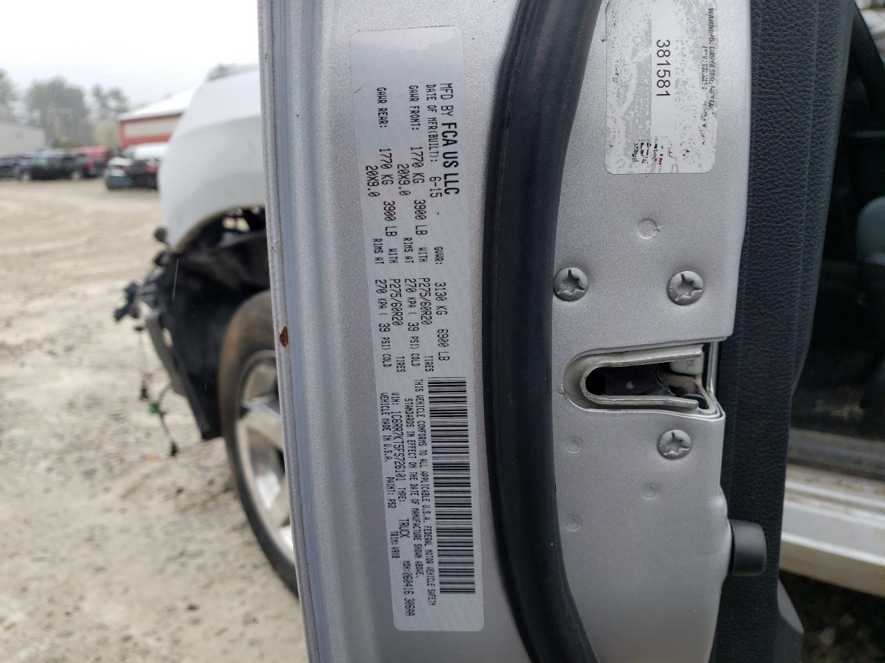 Photo 10 from auction – 2015 RAM 1500 ST with VIN 1C6RR7KT5FS726101
