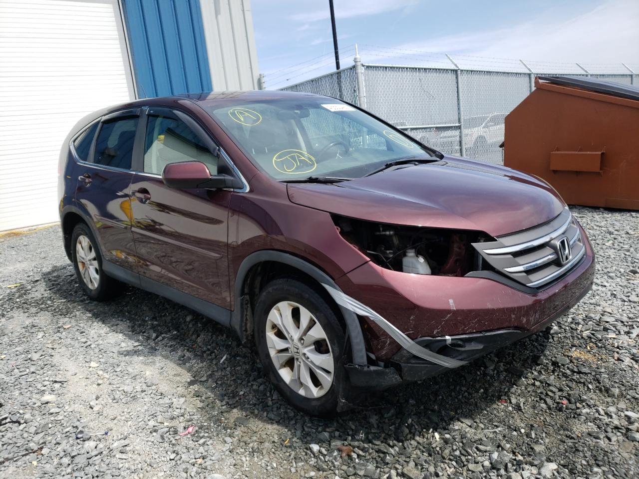 HONDA CR-V EXL 2013 with VIN 2HKRM4H73DH102650 - Photo from auction