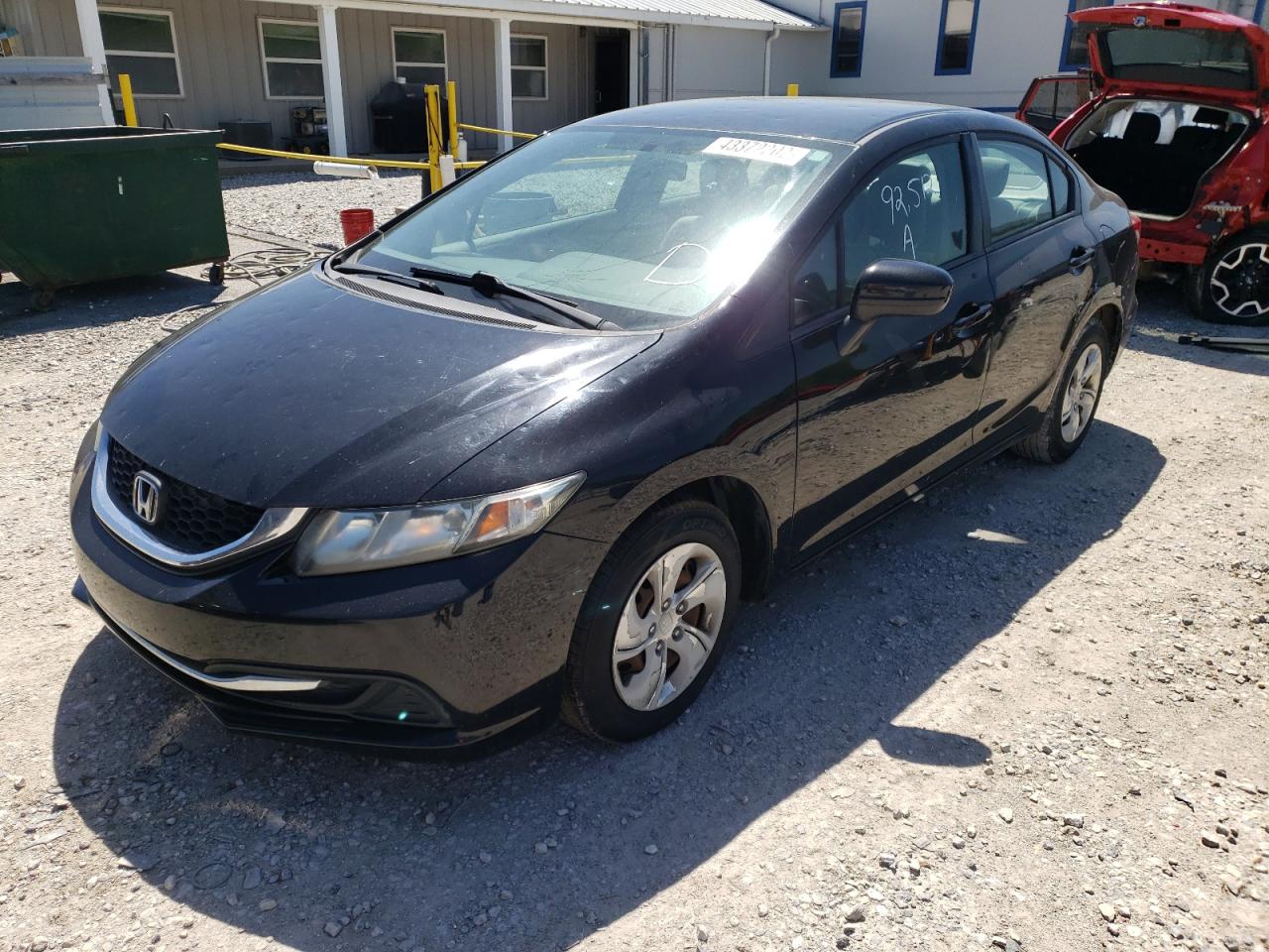 Photo 2 from auction – 2014 HONDA CIVIC LX with VIN 19XFB2F58EE038898