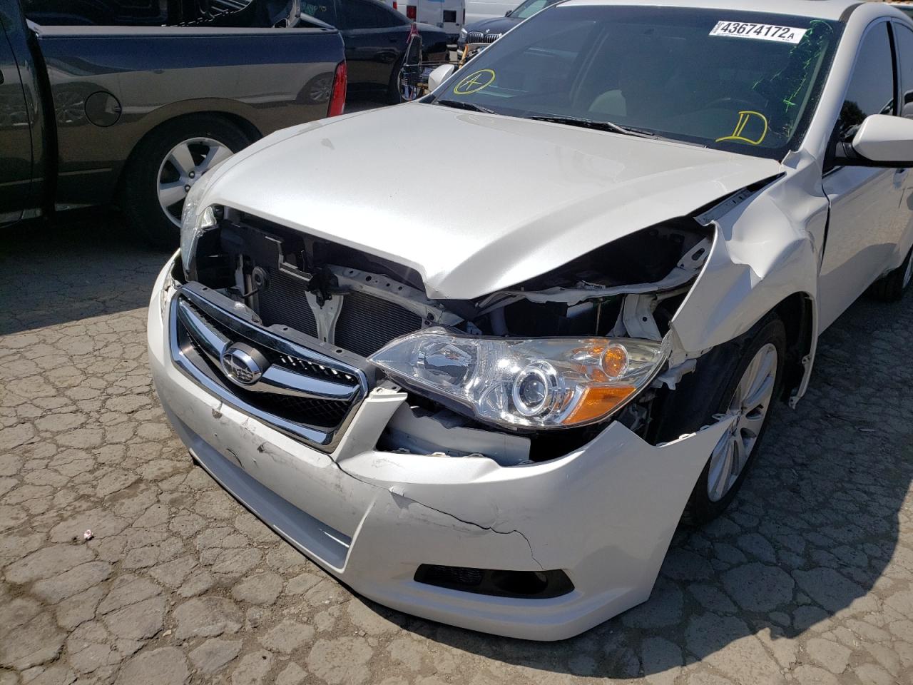 Photo 9 from auction – 2012 SUBARU LEGACY 2.5 with VIN 4S3BMBK63C3005156