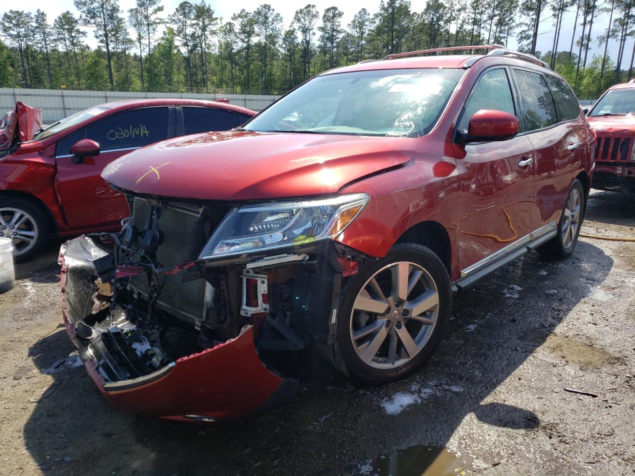 Photo 2 from auction – 2015 NISSAN PATHFINDER with VIN 5N1AR2MMXFC655627