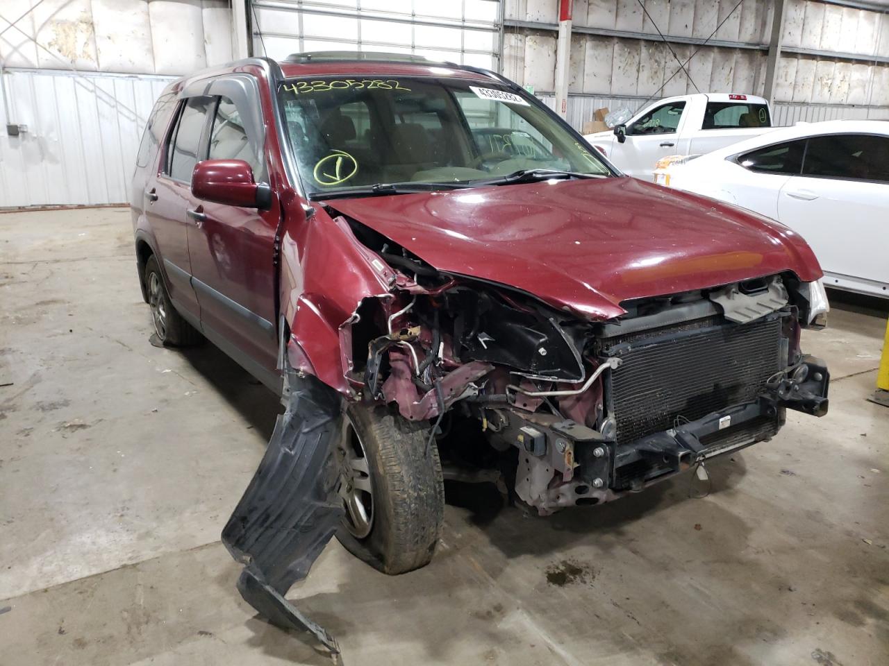 HONDA CR-V EX 2003 with VIN JHLRD78893C024320 - Photo from auction