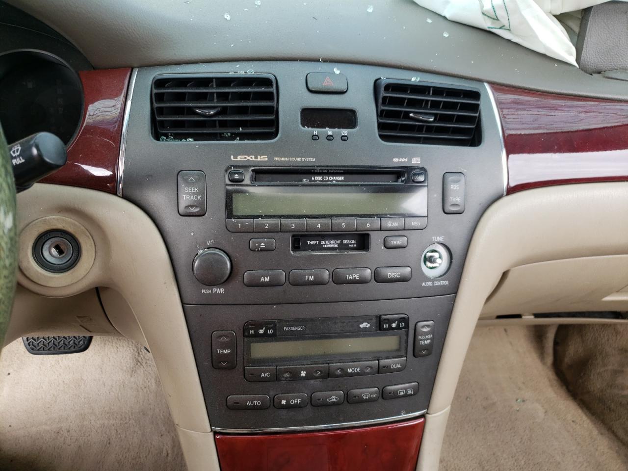 Photo 9 from auction – 2003 LEXUS ES 300 with VIN JTHBF30G030141997