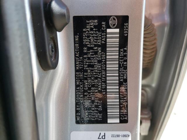 Photo 10 from auction – 2015 TOYOTA CAMRY LE with VIN 4T1BF1FK8FU014067