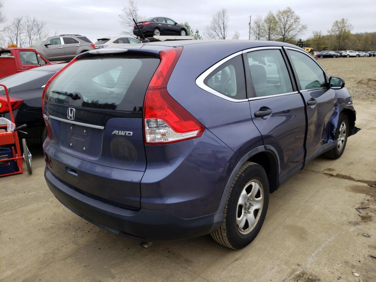 Photo 4 from auction – 2012 HONDA CR-V LX with VIN 5J6RM4H36CL029064