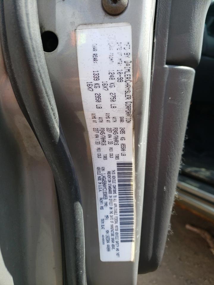 Photo 10 from auction – 2000 JEEP GRAND CHER with VIN 1J4GW58NXYC193059