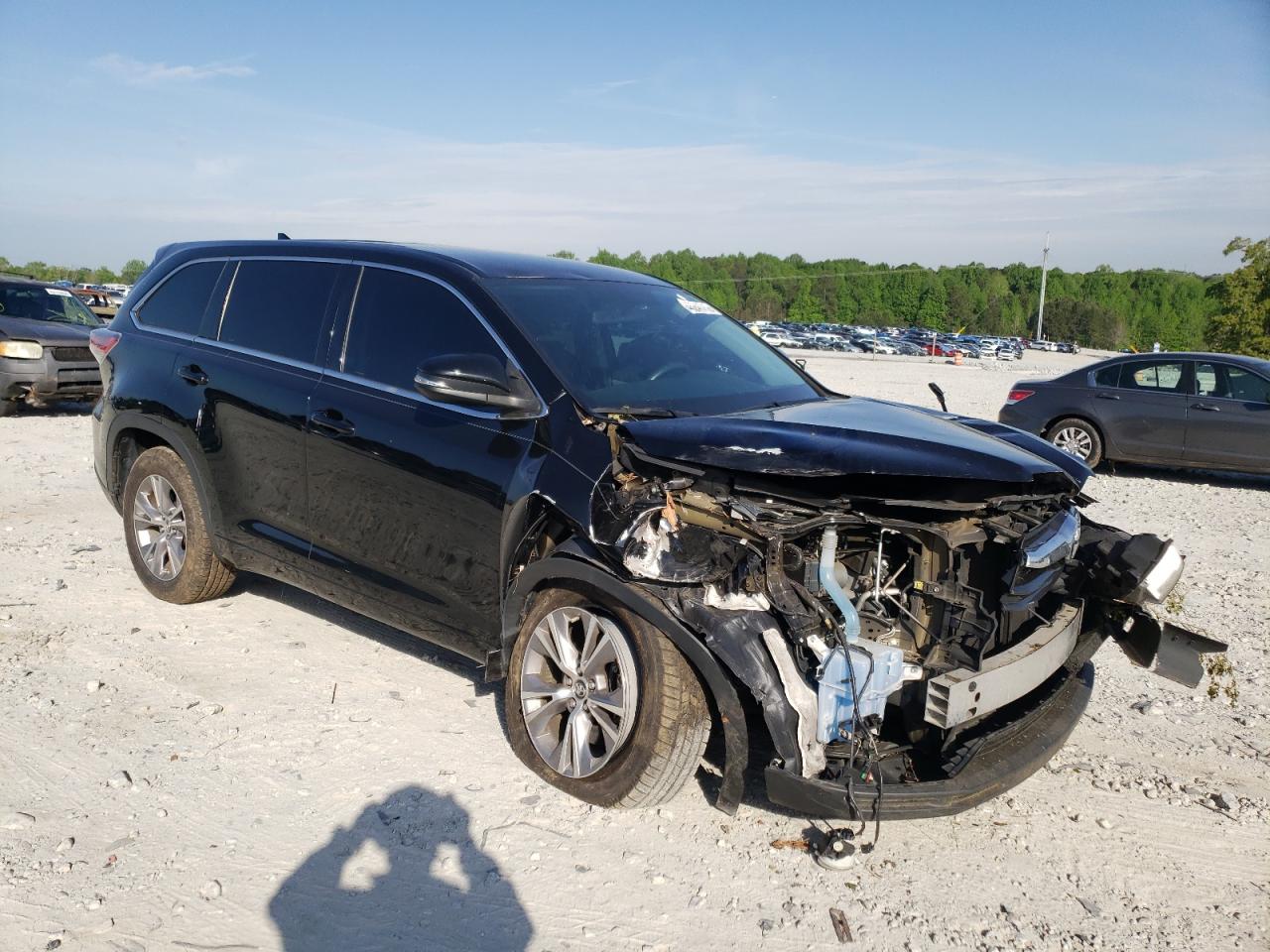 TOYOTA HIGHLANDER 2016 with VIN 5TDZKRFH7GS160743 - Photo from auction