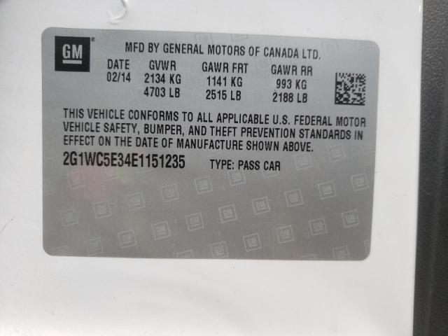 CHEVROLET IMPALA LIM 2014 with VIN 2G1WC5E34E1151235 - Photo from auction