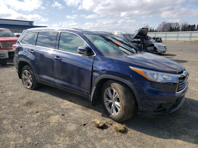 TOYOTA HIGHLANDER 2015 with VIN 5TDJKRFH5FS086508 - Photo from auction