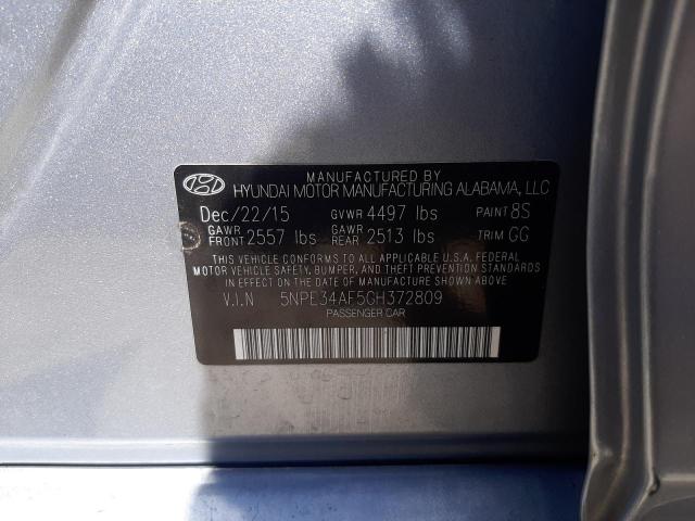 Photo 10 from auction – 2016 HYUNDAI SONATA SPO with VIN 5NPE34AF5GH372809