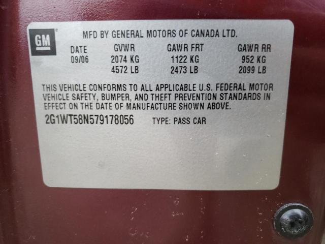 Photo 10 from auction – 2007 CHEVROLET IMPALA LT with VIN 2G1WT58N579178056