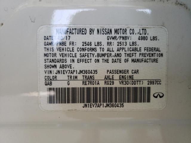 Photo 10 from auction – 2018 INFINITI Q50 LUXE with VIN JN1EV7AP1JM360435