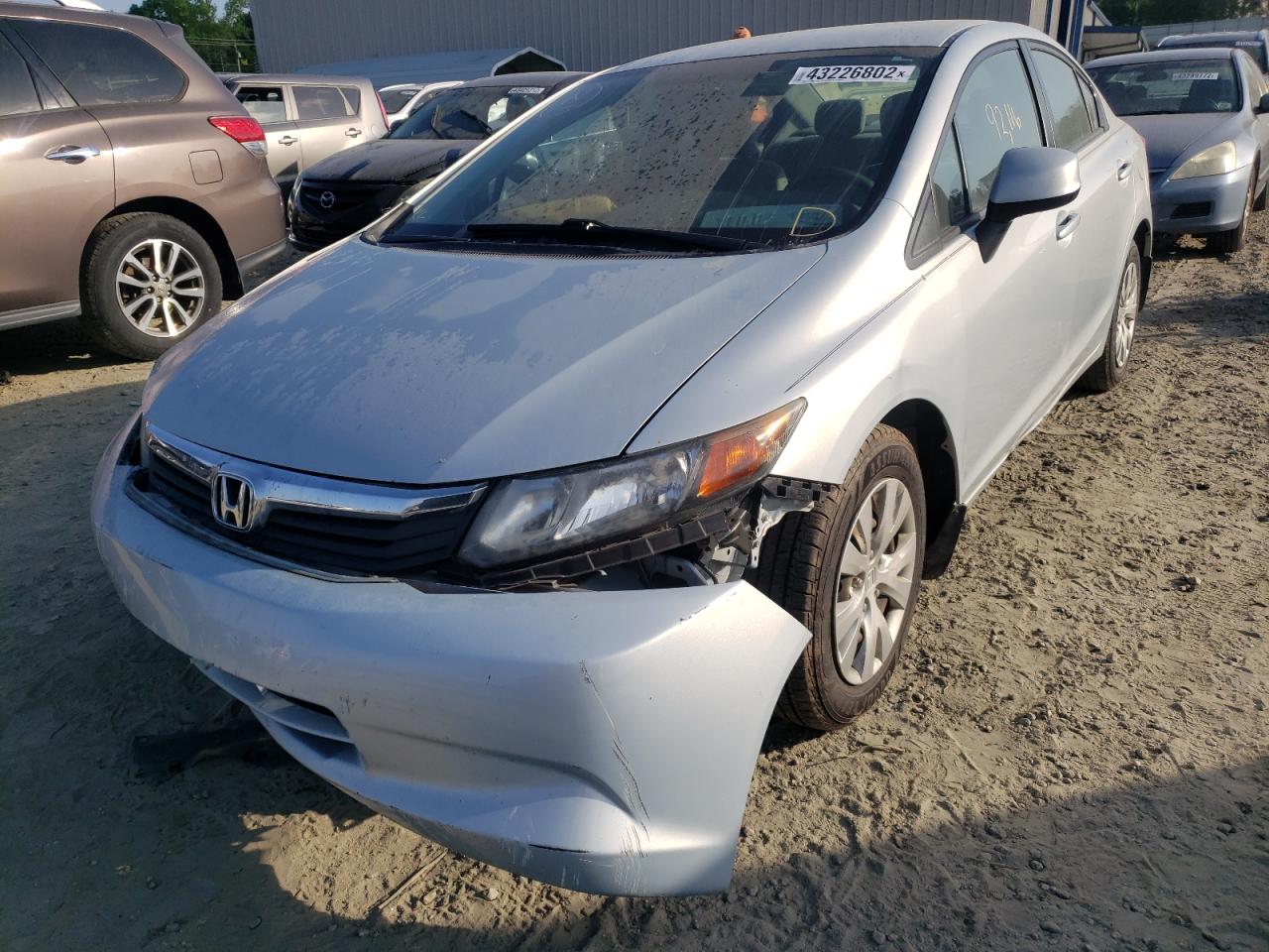 Photo 2 from auction – 2012 HONDA CIVIC LX with VIN 2HGFB2F50CH530716