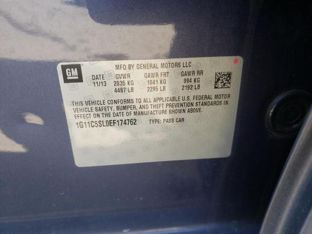 Photo 10 from auction – 2014 CHEVROLET MALIBU 1LT with VIN 1G11C5SL0EF174762