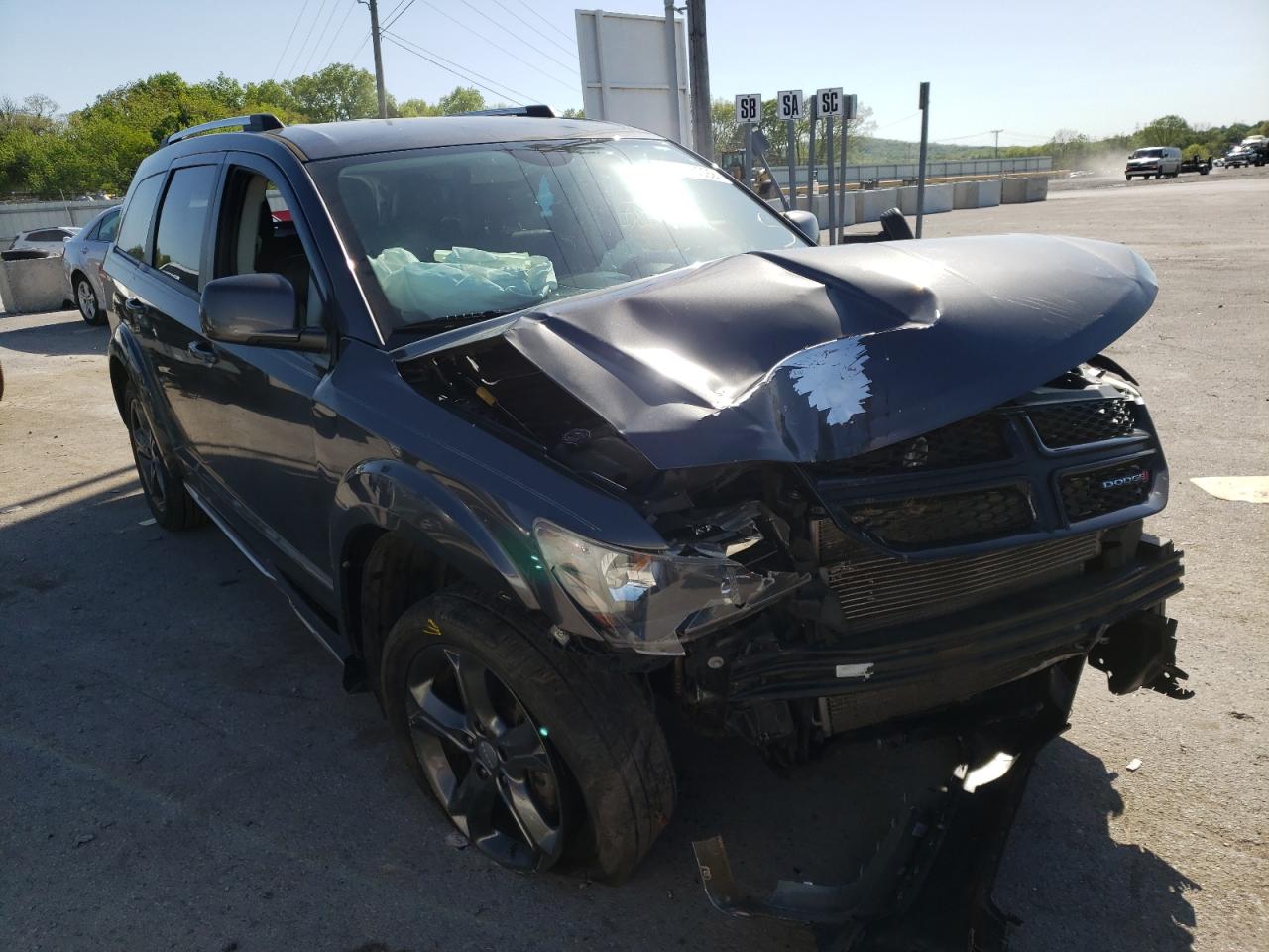 DODGE JOURNEY CR 2015 with VIN 3C4PDCGG0FT577985 - Photo from auction