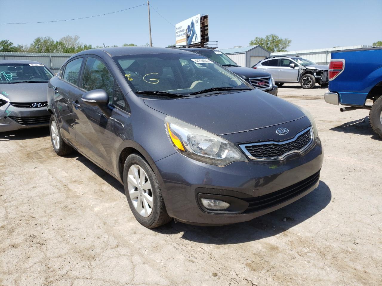 KIA RIO EX 2013 with VIN KNADN4A30D6126975 - Photo from auction