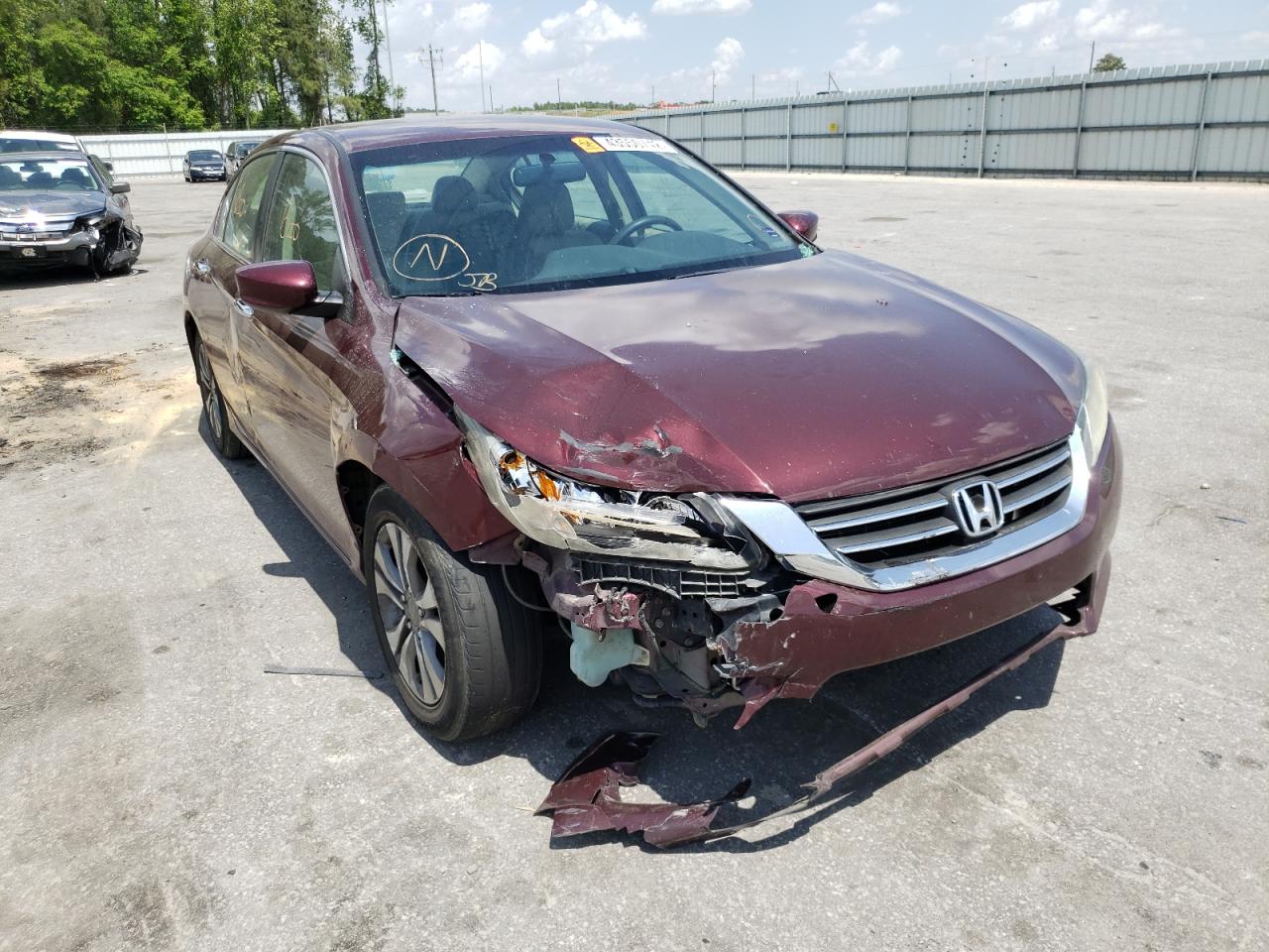 Photo 11 from auction – 2014 HONDA ACCORD with VIN 1HGCR2F3XEA110623