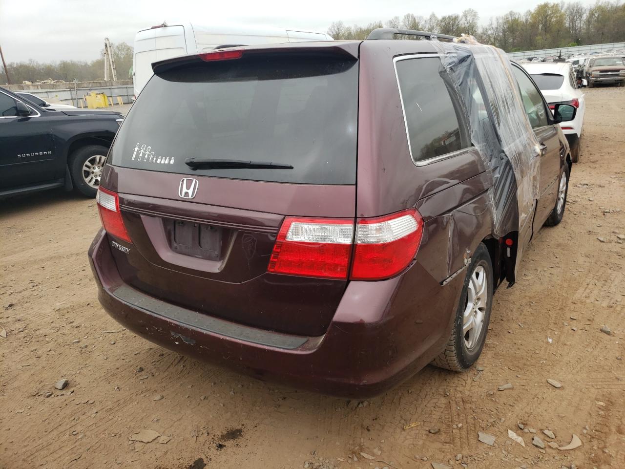 Photo 4 from auction – 2007 HONDA ODYSSEY EX with VIN 5FNRL38407B046608