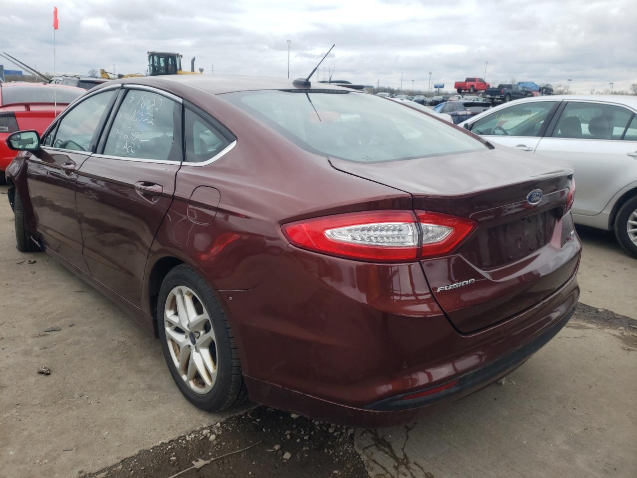 Photo 3 from auction – 2016 FORD FUSION SE with VIN 3FA6P0H73GR142303
