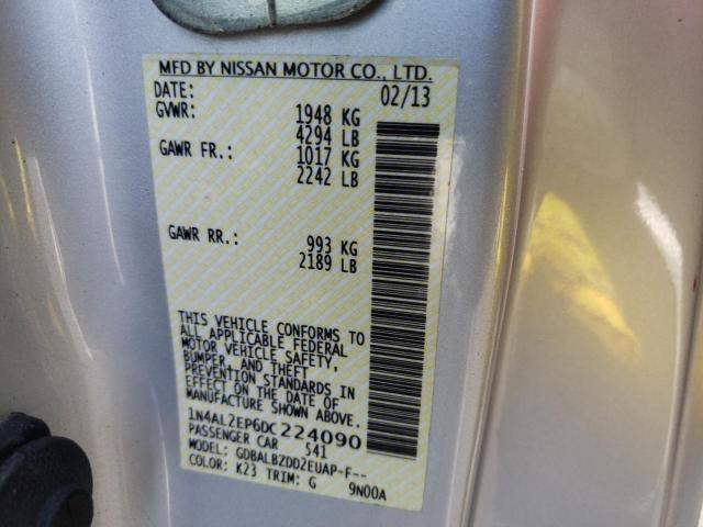 Photo 10 from auction – 2013 NISSAN ALTIMA S with VIN 1N4AL2EP6DC224090