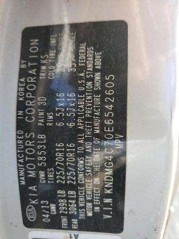 Photo 10 from auction – 2014 KIA SEDONA LX with VIN KNDMG4C70E6542605