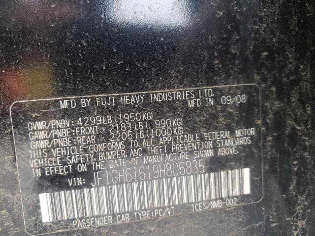 Photo 10 from auction – 2009 SUBARU IMPREZA 2. with VIN JF1GH61619H806835