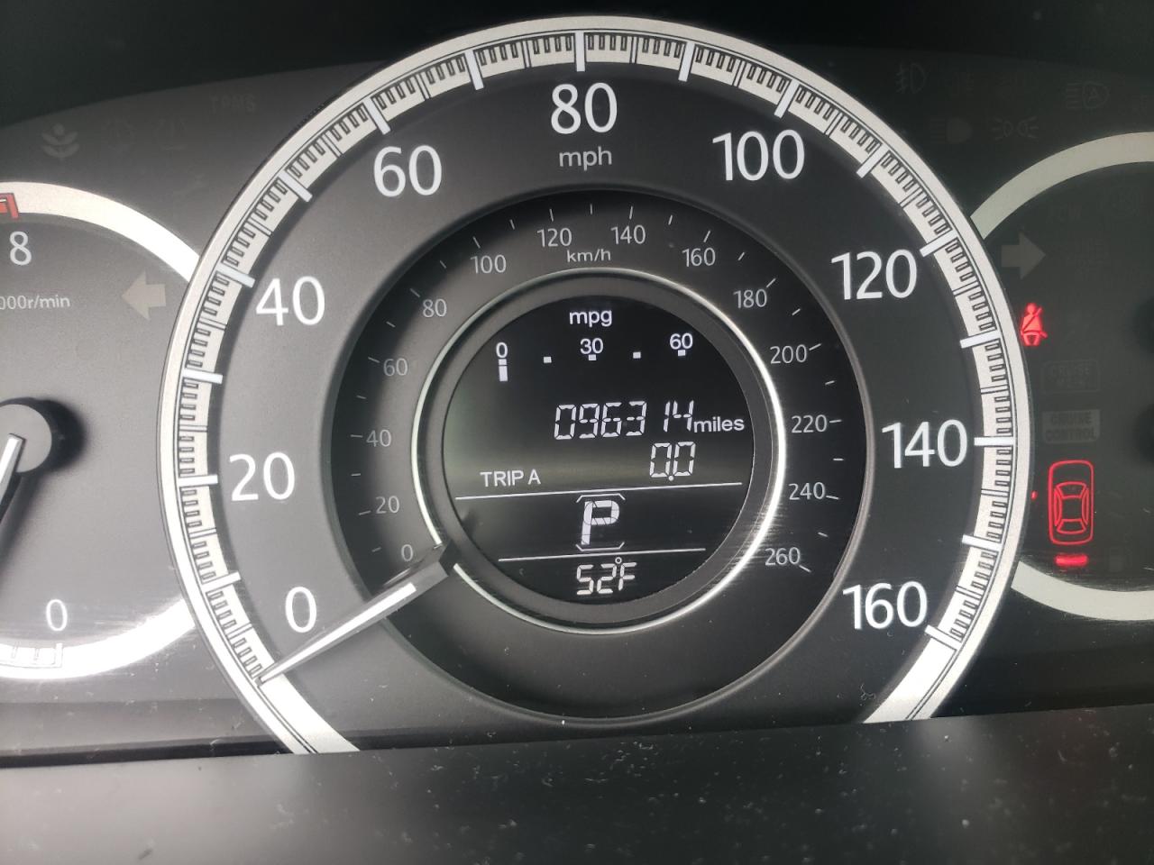 Photo 8 from auction – 2014 HONDA ACCORD EX with VIN 1HGCR2F70EA161955