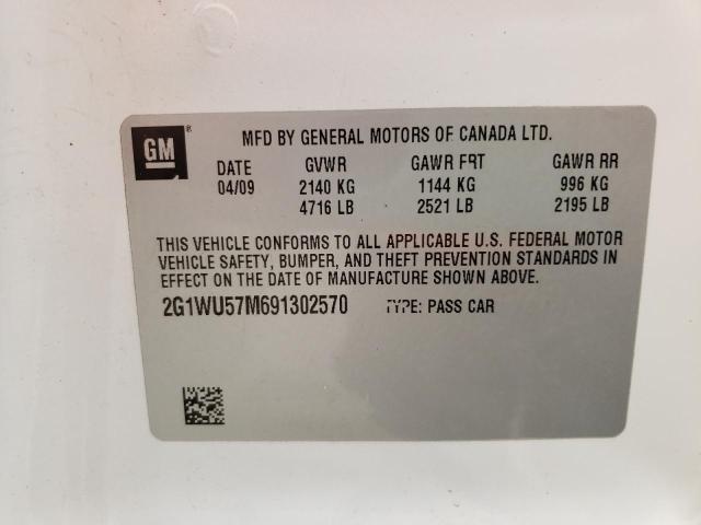 Photo 10 from auction – 2009 CHEVROLET IMPALA LTZ with VIN 2G1WU57M691302570
