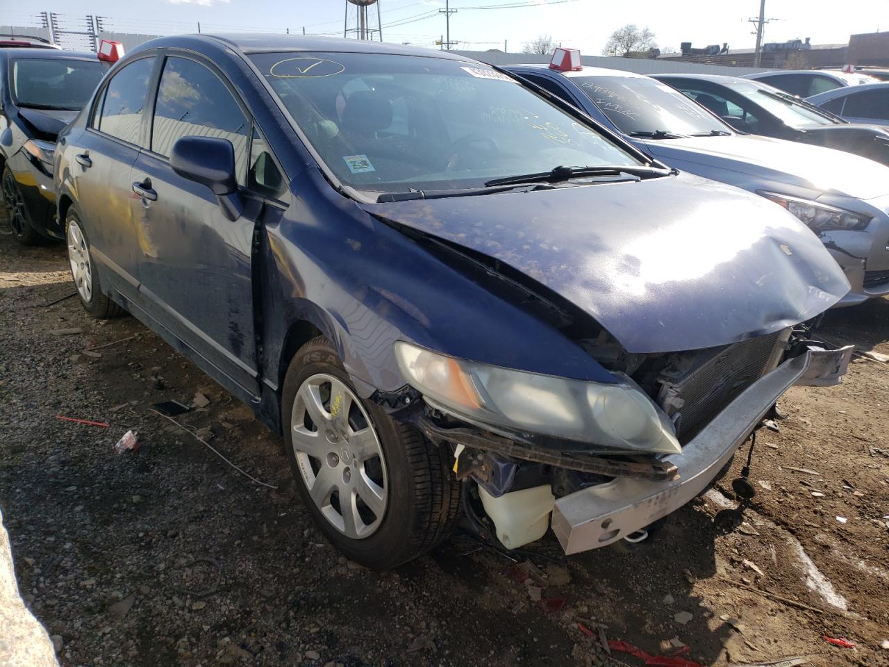 HONDA CIVIC LX 2009 with VIN 19XFA16569E047859 - Photo from auction