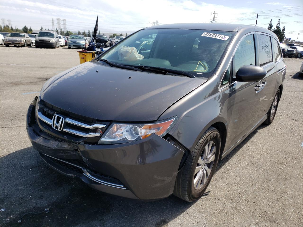 Photo 2 from auction – 2015 HONDA ODYSSEY EX with VIN 5FNRL5H48FB099177
