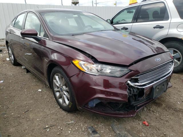 FORD FUSION SE 2017 with VIN 3FA6P0HD0HR415933 - Photo from auction