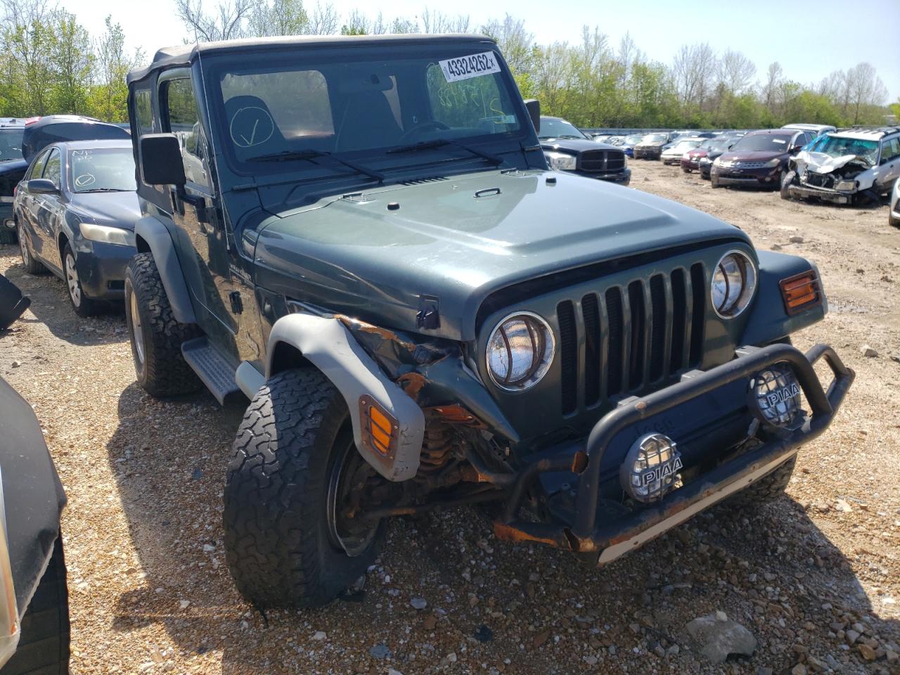 JEEP WRANGLER / 2002 with VIN 1J4FA49S02P768049 - Photo from auction