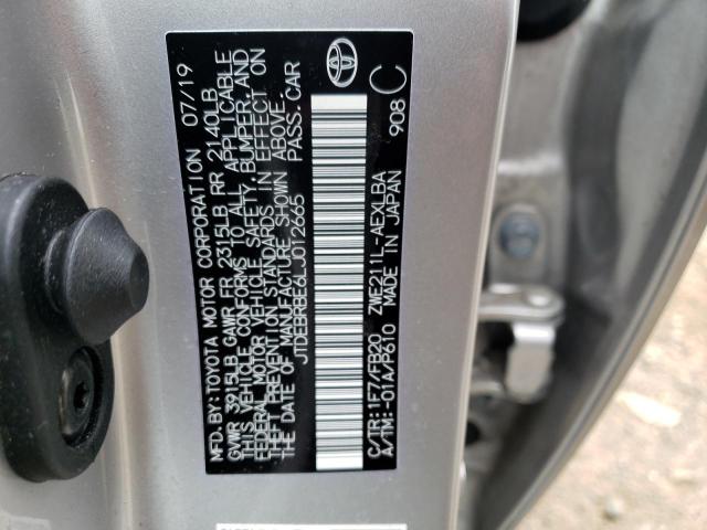 Photo 10 from auction – 2020 TOYOTA COROLLA LE with VIN JTDEBRBE6LJ012665