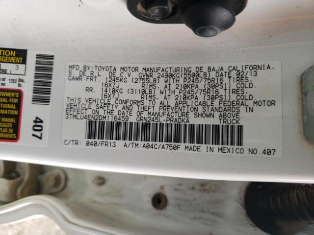 Photo 10 from auction – 2013 TOYOTA TACOMA DOU with VIN 3TMLU4EN2DM116459