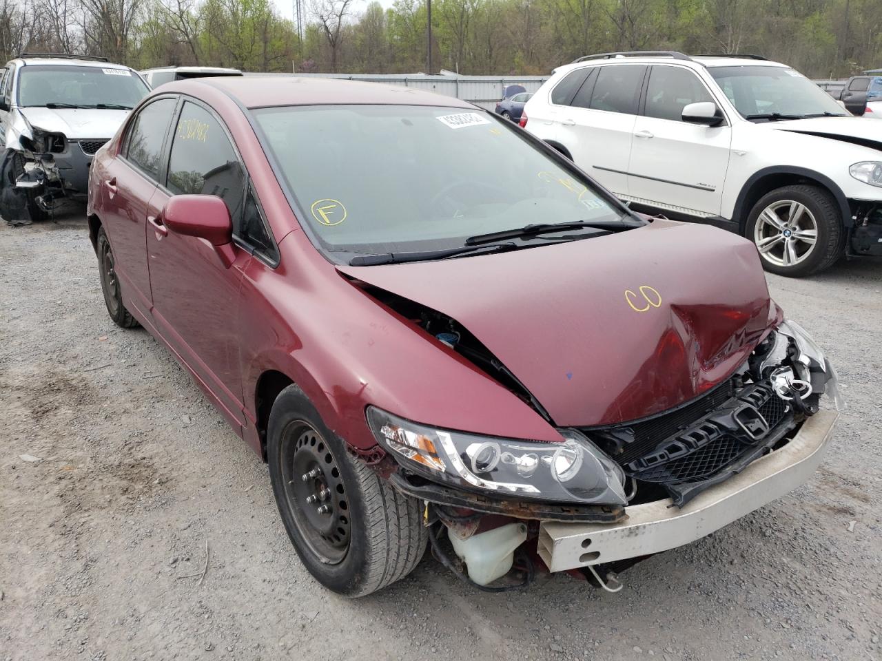 HONDA CIVIC LX 2010 with VIN 2HGFA1F5XAH554337 - Photo from auction