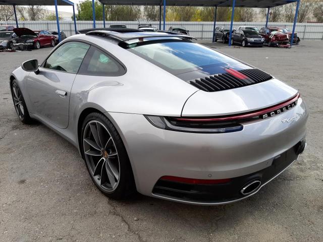 Photo 3 from auction – 2020 PORSCHE 911 CARRER with VIN WP0AA2A94LS205470