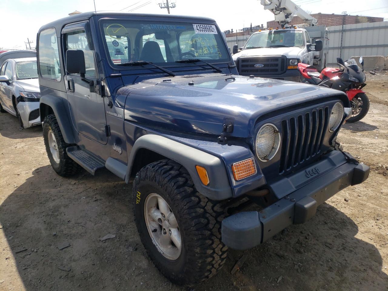 JEEP WRANGLER / 2000 with VIN 1J4FA29P7YP739947 - Photo from auction
