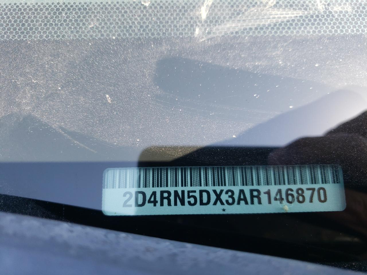 Photo 10 from auction – 2010 DODGE GRAND CARA with VIN 2D4RN5DX3AR146870