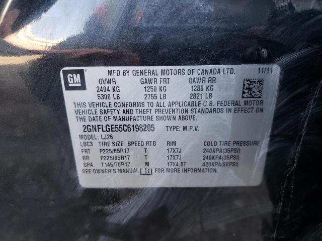 Photo 10 from auction – 2012 CHEVROLET EQUINOX LT with VIN 2GNFLGE55C6198205