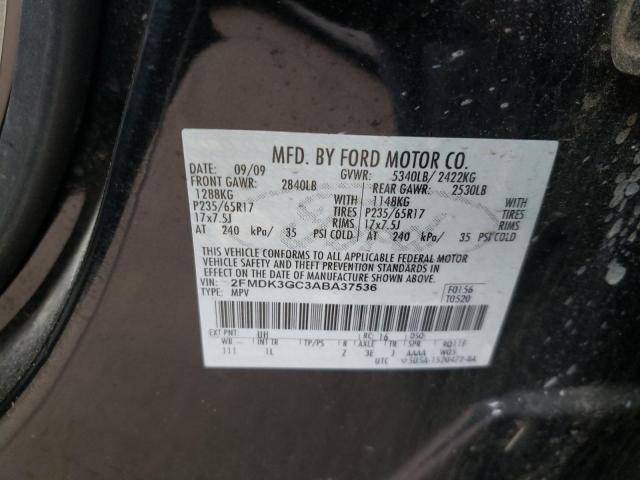 Photo 10 from auction – 2010 FORD EDGE SE with VIN 2FMDK3GC3ABA37536